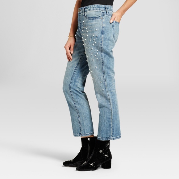 Who What Wear Denim - NWOT Who What Wear Straight Leg Pearl Jeans